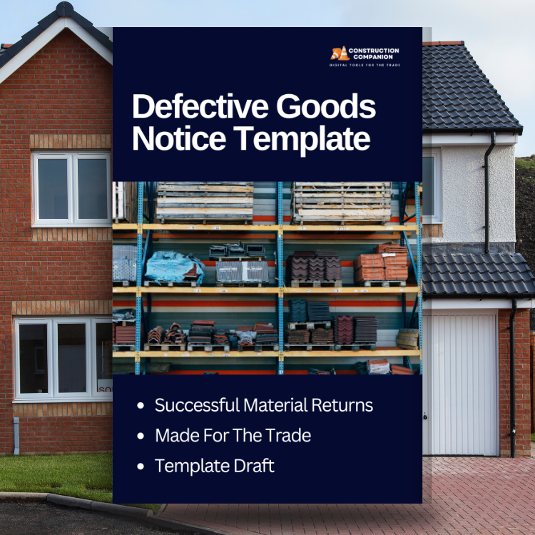 Defective Goods Notice Template