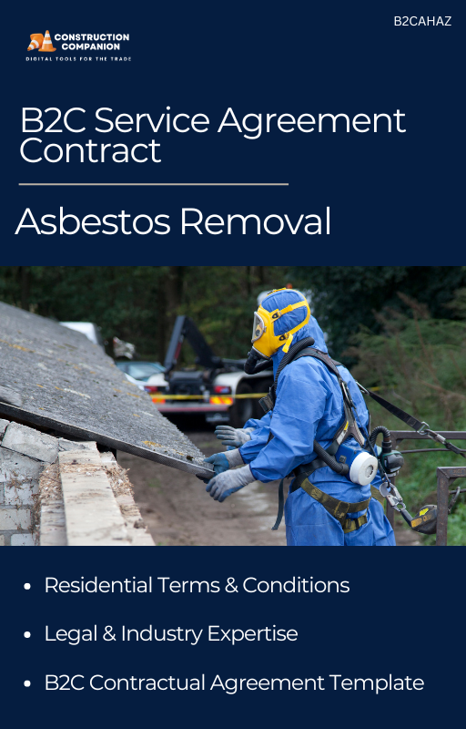 Service Agreement Contract Template  :  Asbestos Removal Services